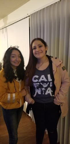 Customer photo review of CA Icons scoop neck navy sweater