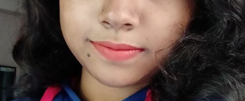 Customer photo review of Beauty People Ultra Matte Kiss Proof Liquid Lipstick