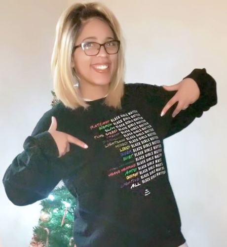 Customer photo review of Black Girls Matter - Sweatshirt