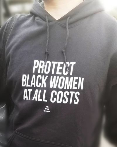 Customer photo review of Protect Black Women At All Costs - Men's Hoodie