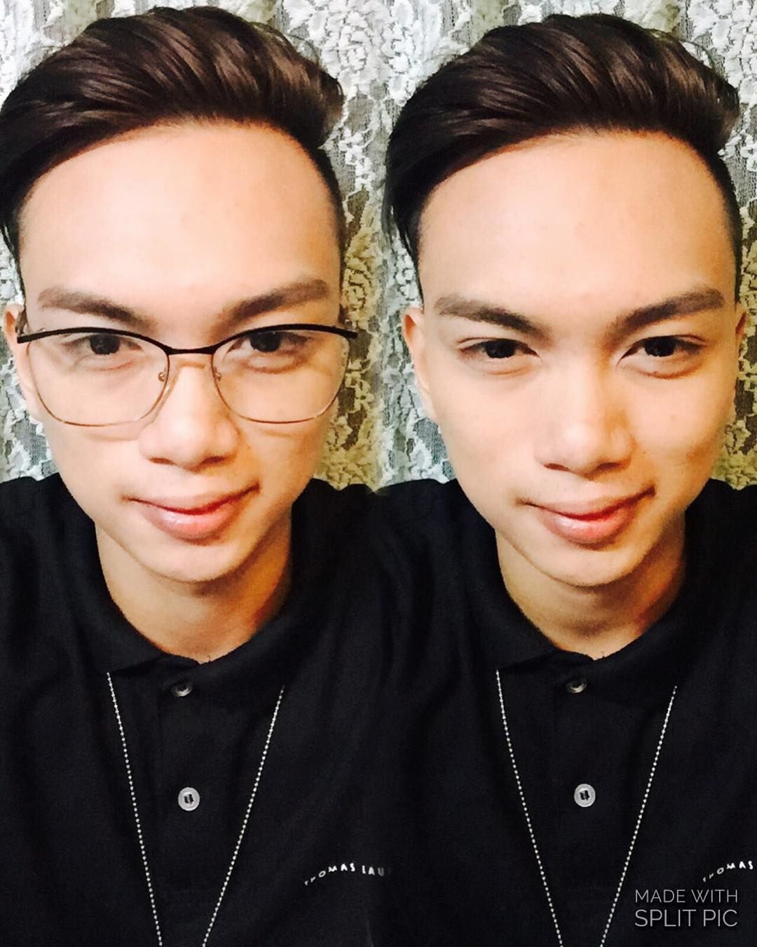 Customer photo review of Men's Thomas Laureti Black Polo Shirt