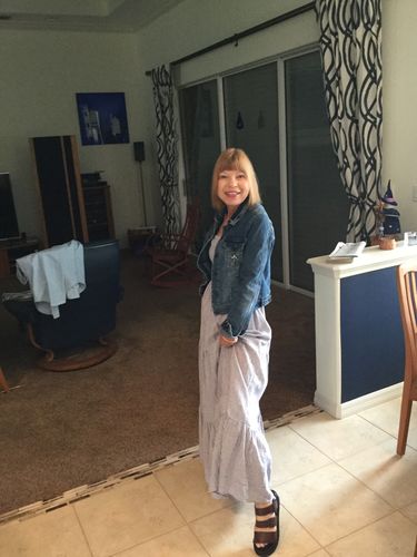 Customer photo review of Wine Buckle Sandals