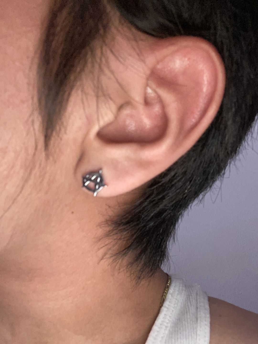 Customer photo review of ANARCHY EARRINGS (STUD)