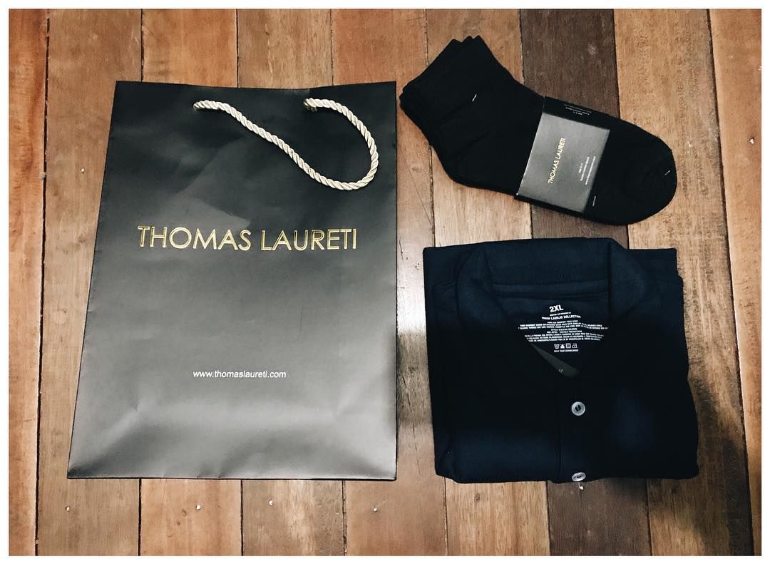 Customer photo review of Men's Thomas Laureti Navy Blue Polo Shirt