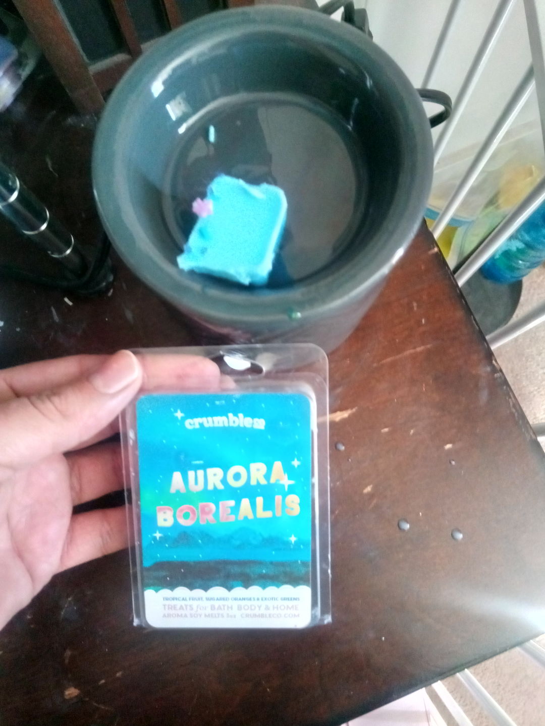 Customer photo review of Aurora Borealis Wax Melts