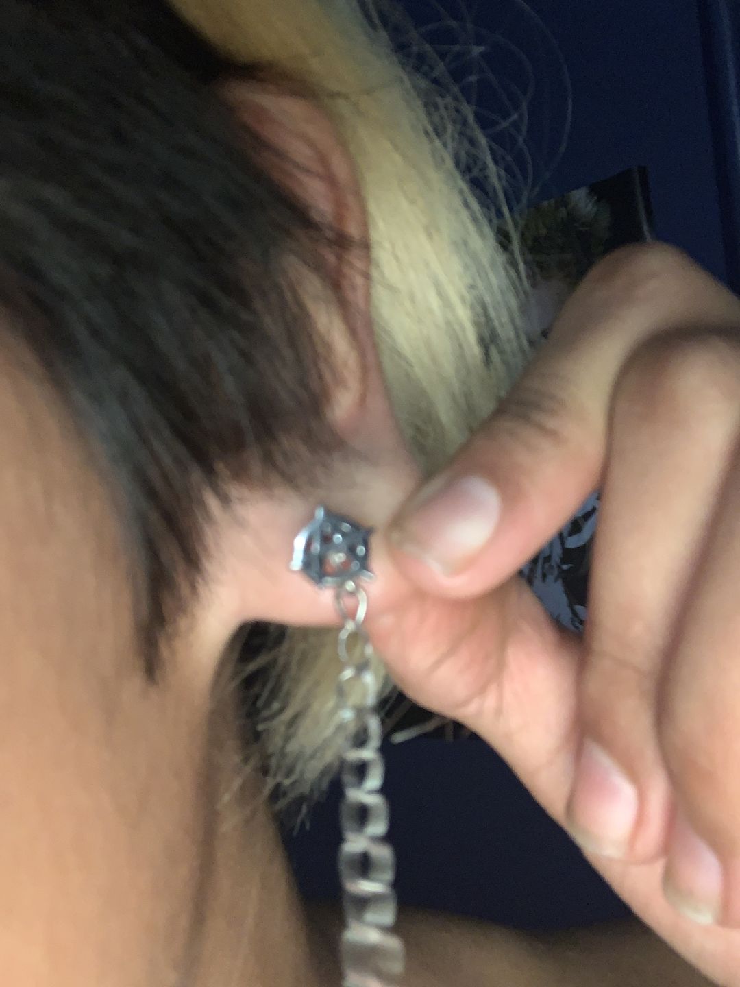 Customer photo review of ANARCHY EARRINGS (STUD)