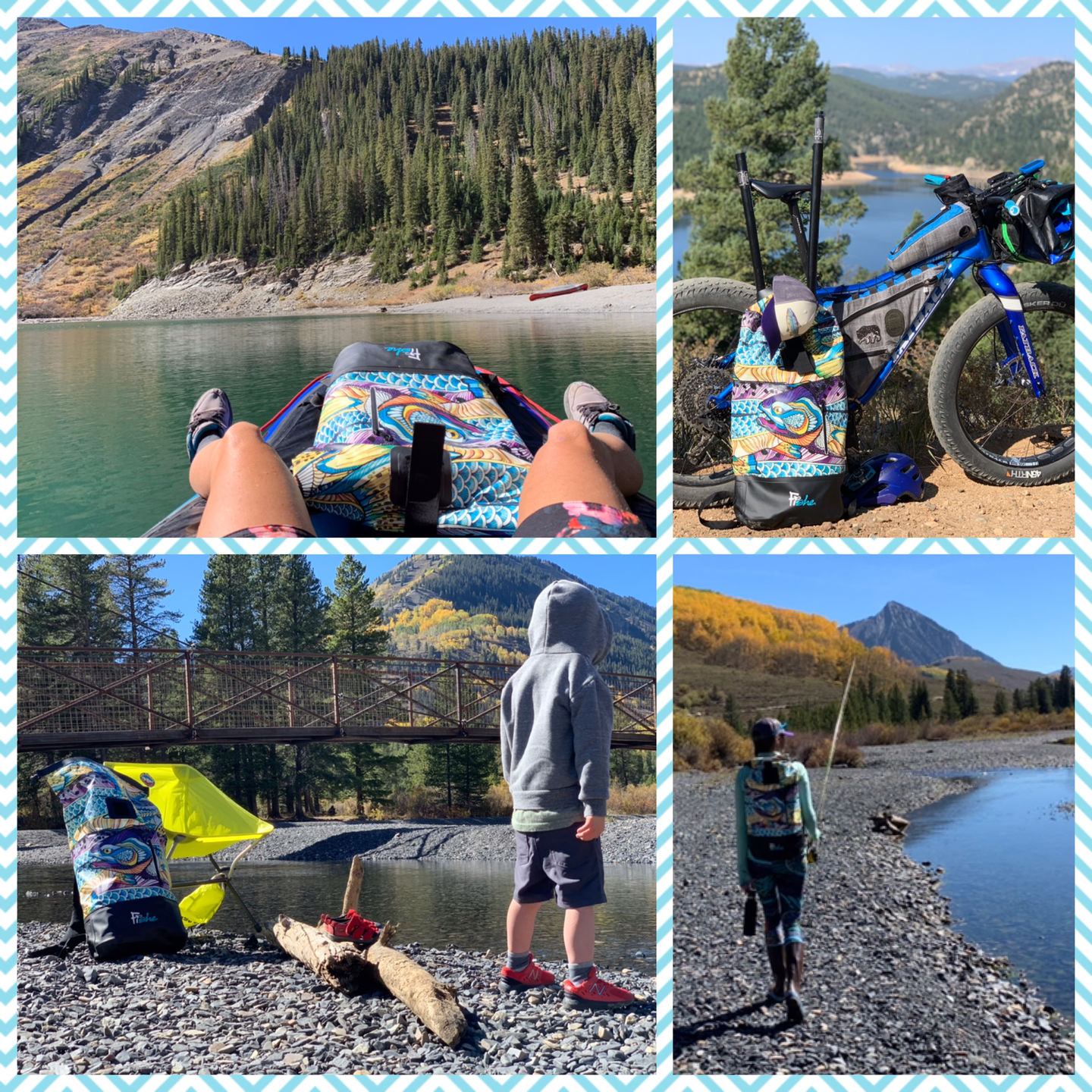Customer photo review of Kaleido King Dry Bag Backpack