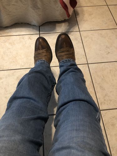 Customer photo review of Women's Maddie Distressed Boots