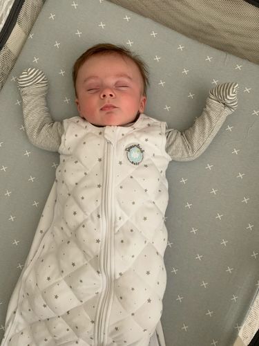 Customer photo review of Dreamland Baby weighted sleep sack