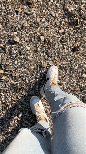 Customer photo review of Flat 100% Cotton Shoe Laces