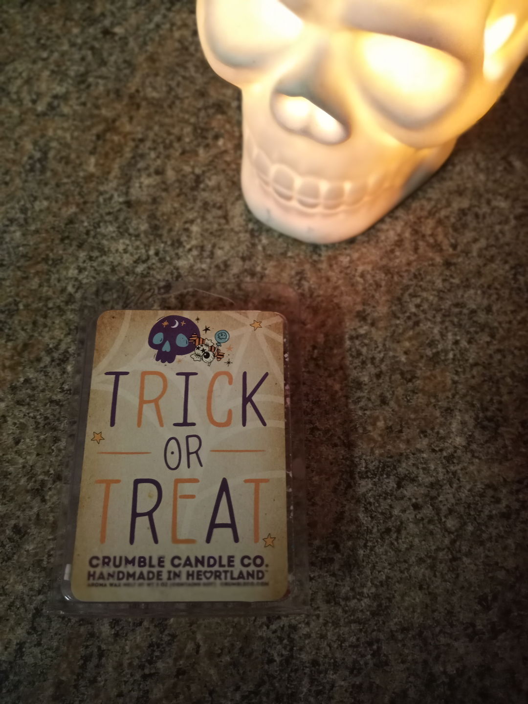 Customer photo review of Trick Or Treat Wax Melts