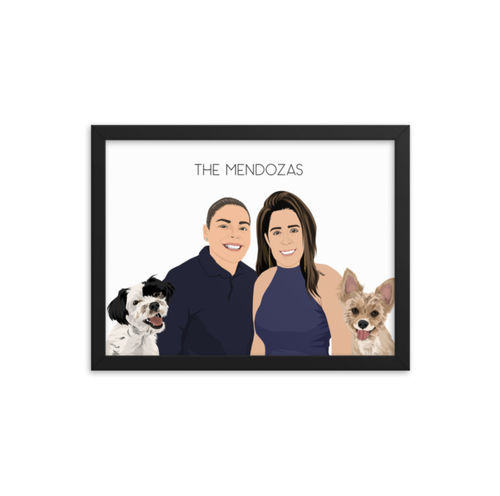 Customer photo review of Custom Framed Family Portrait