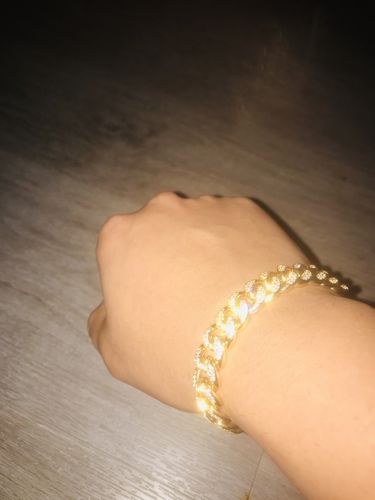 Customer photo review of ICED CUBAIN. – 12MM OR BLANC