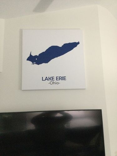 Customer photo review of Custom Lake Square Canvas