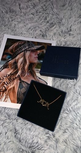 Customer photo review of Collier MUM Plaqué Or 750/00