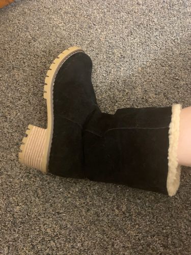 Customer photo review of Winter Fur Warm Womens Snow Boots