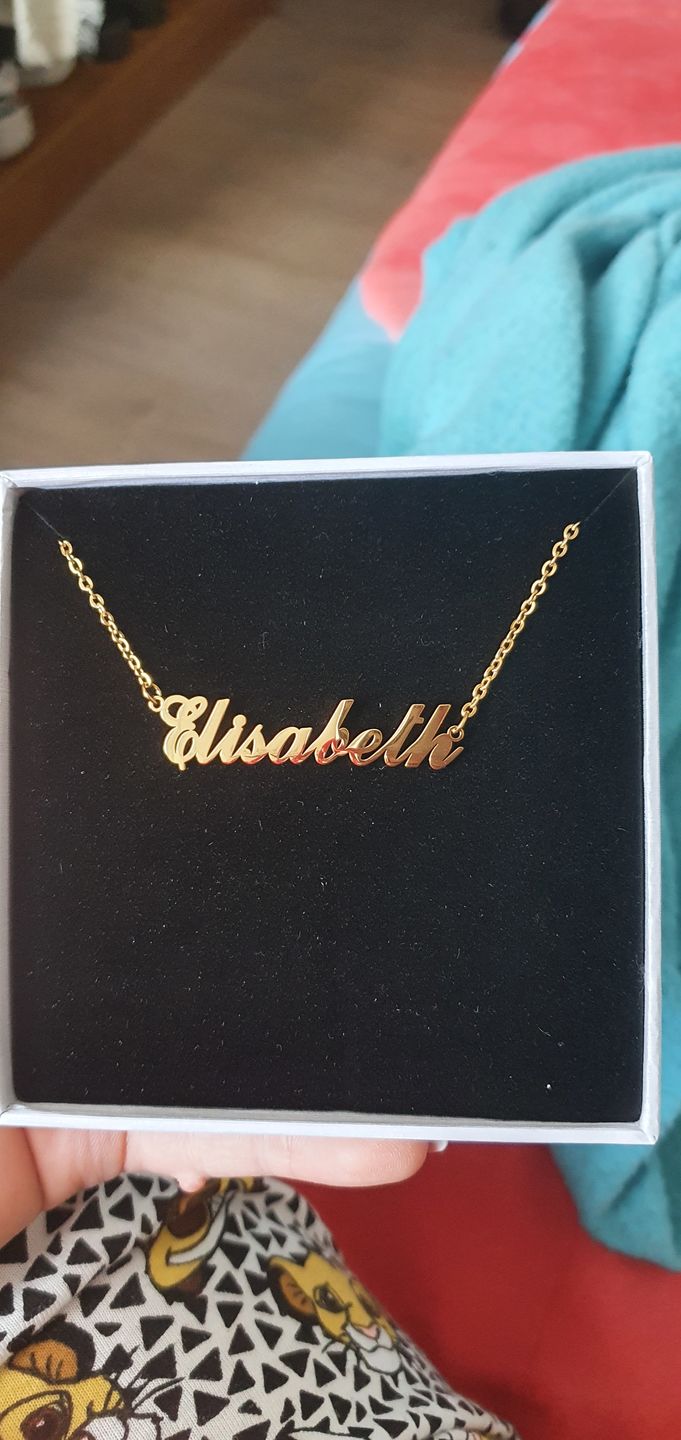 Customer photo review of Collier Prénom Style Classique