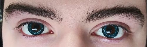 Customer photo review of TTDeye Clear Sky Colored Contact Lenses