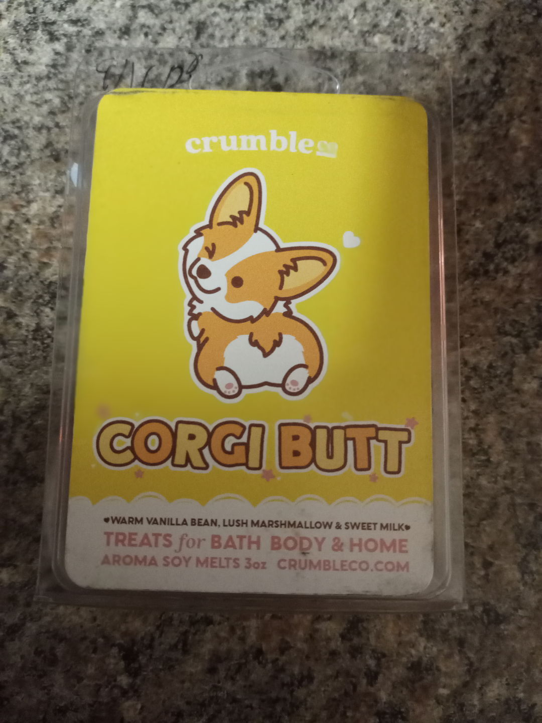 Customer photo review of Corgi Butt Wax Melts