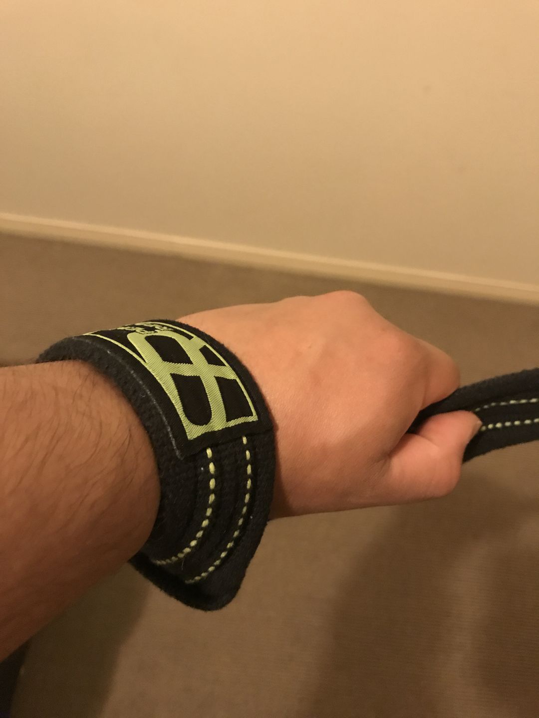 Customer photo review of Personal Record Heavy Duty Premium Straps-PR902- Black/Neon