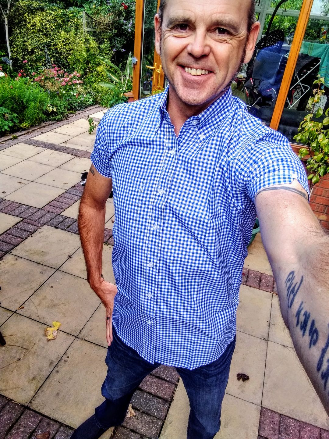 Customer photo review of Vintage Shirt -  Gingham Print