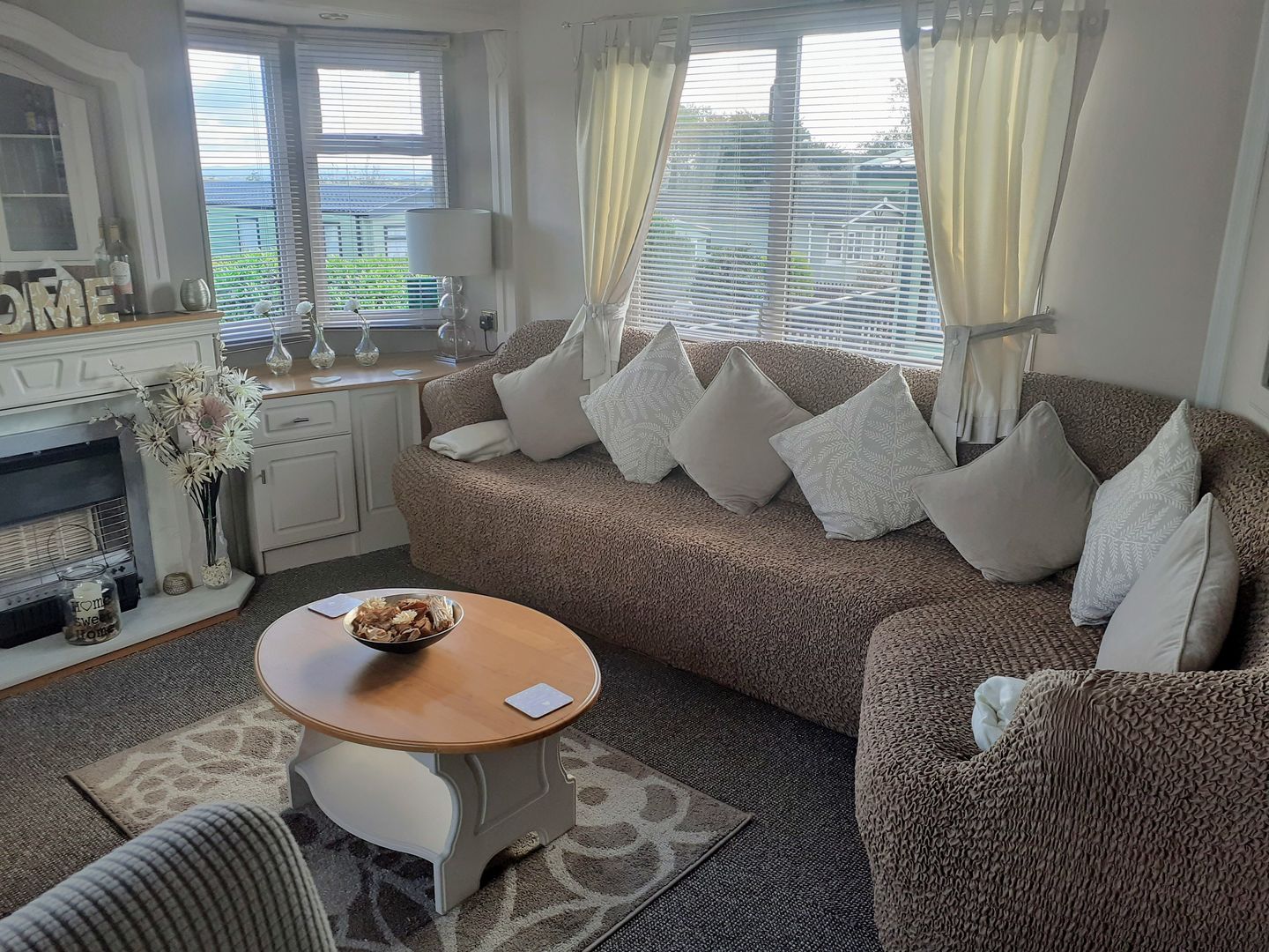 Customer photo review of Corner Sofa Cover - Latte Microfibra