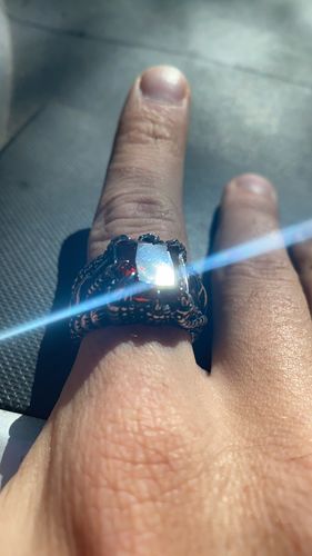 Customer photo review of CHIEF NATIVE SKULL RING
