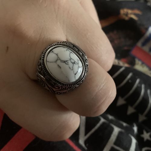 Customer photo review of White stone ring