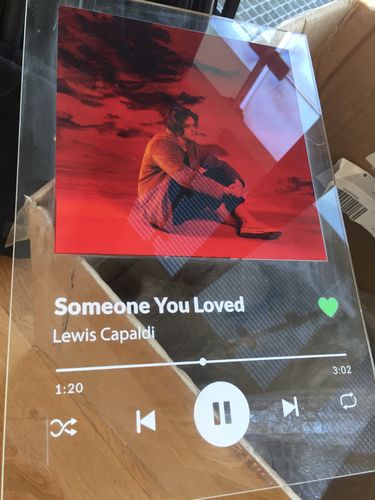 Customer photo review of PRINTEDIFY™ Placa personalizada de Spotify