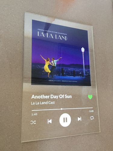 Customer photo review of PRINTEDIFY™ Placa personalizada de Spotify
