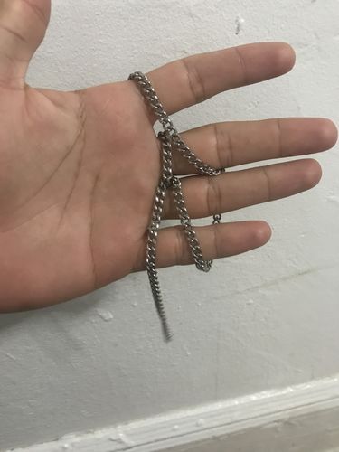 Customer photo review of Cuban (Silver) 4mm