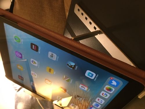 Customer photo review of Laptop Stand | Aluminium, Portable & Foldable