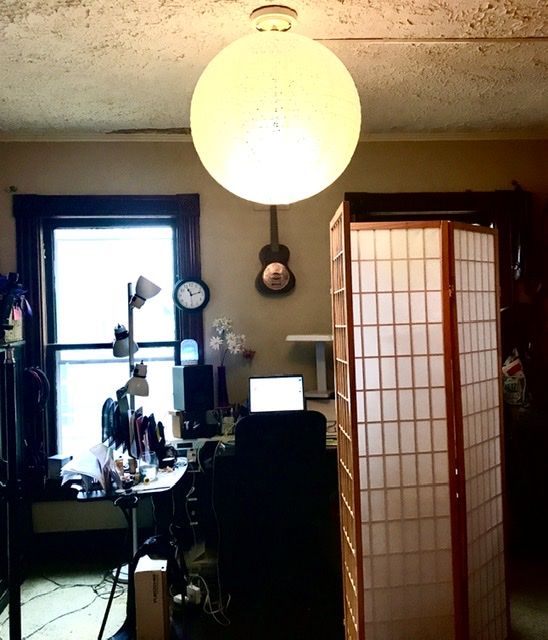 Customer photo review of 24" Round Eyelet Lace Look Paper Lantern - White