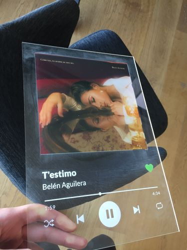 Customer photo review of PRINTEDIFY™ Placa personalizada de Spotify