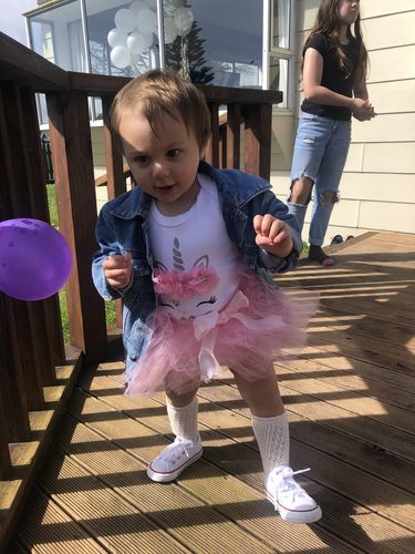 Customer photo review of Unicorn  Birthday Tutu Set | Pink