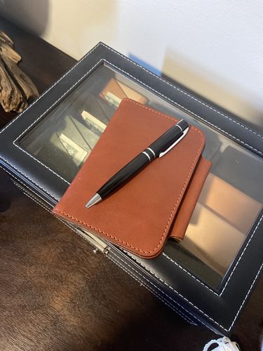 Customer photo review of Blemished | No.55 | 'Chestnut' Men's Leather Bill Fold Wallet