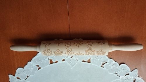 Customer photo review of Christmas 3D Rolling Pin