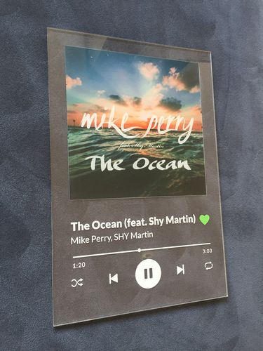 Customer photo review of PRINTEDIFY™ Placa personalizada de Spotify