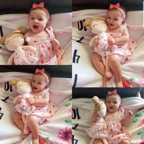 Customer photo review of Personalized Gloveleya Spring Girl Doll With Gift Bag - 5 Colors