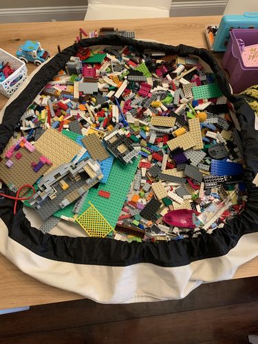 Customer photo review of Original Toy Storage Bag - Canvas + Black