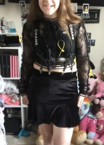 Customer photo review of "BLIND LOVE" LONG SLEEVE AND SKIRT