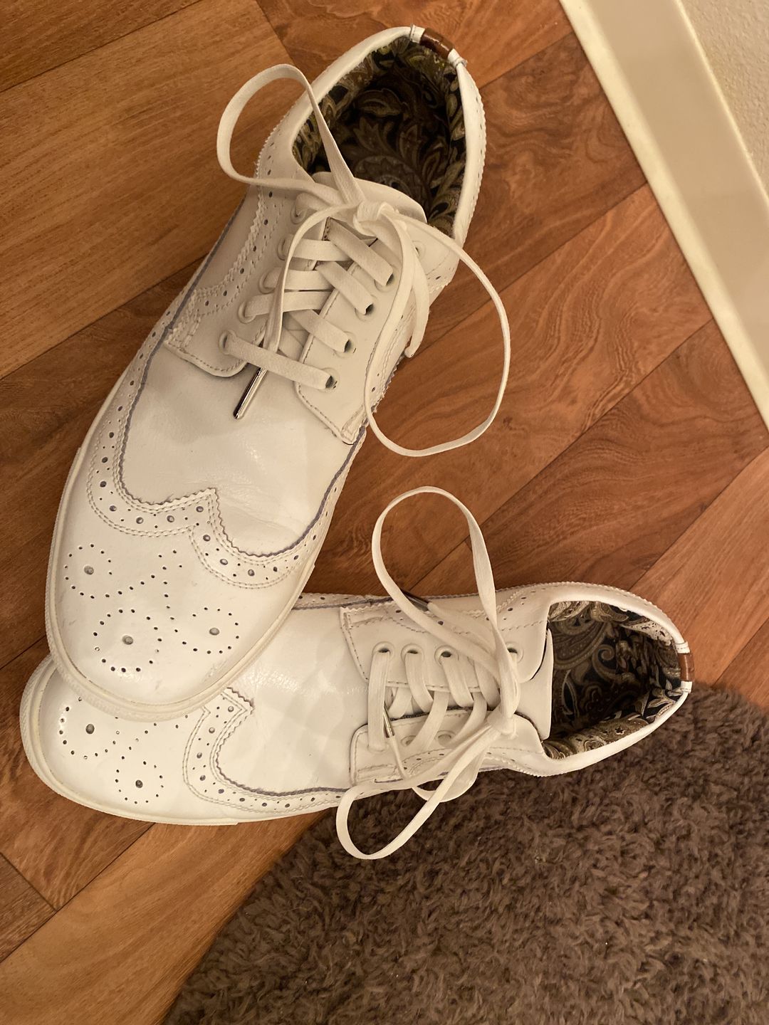 Customer photo review of Flat Waxed Cotton Shoe Laces