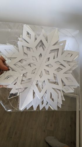 Customer photo review of Christmas Snowflakes Decoration