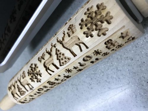 Customer photo review of Christmas 3D Rolling Pin