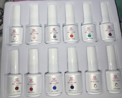 Customer photo review of Makartt Nail Gel Polish Kit Opaque Gel Polish Set P-106