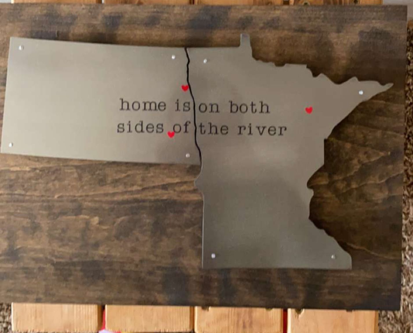 Customer photo review of Minnesota/North Dakota Both sides of the river
