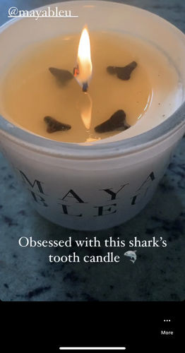 Customer photo review of Original Shark Tooth Candle