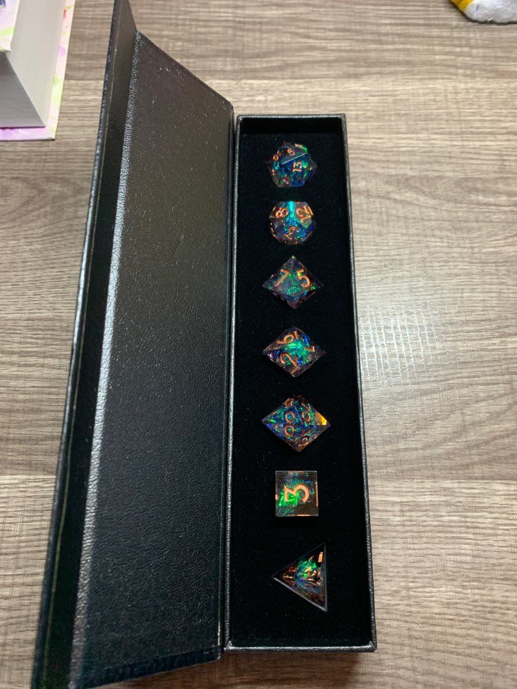 Customer photo review of Supernova Remnant - Dice Set