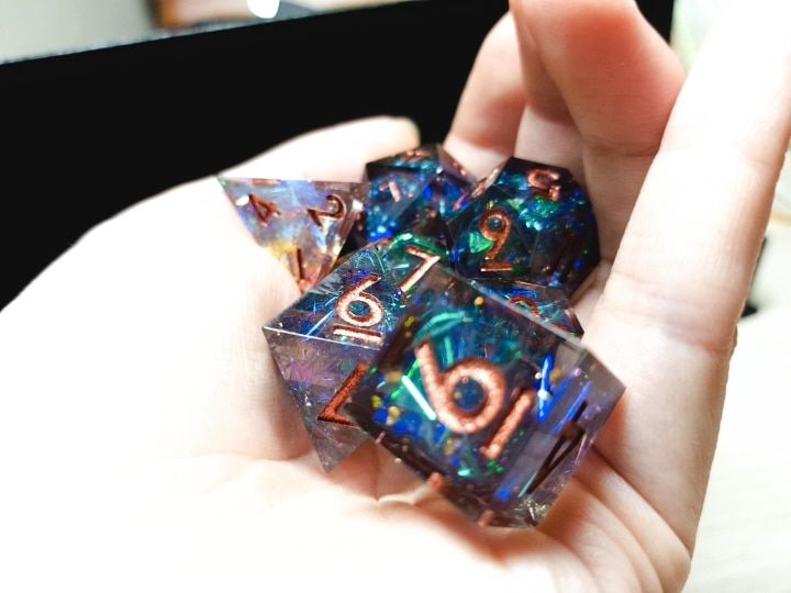 Customer photo review of Supernova Remnant - Dice Set