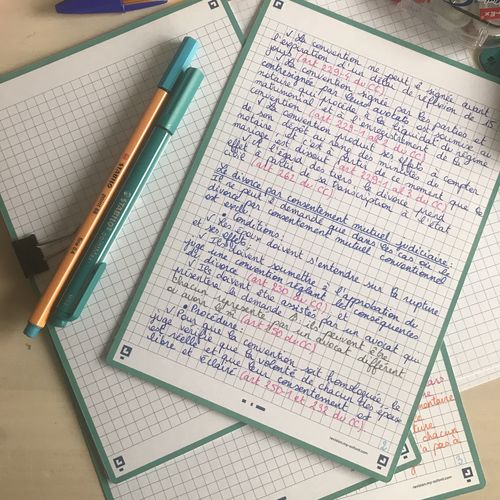 Avis photo d'un client sur Fiches de révision REVISION 2.0 OXFORD # 50 fiches 14,8 x 21 cm - petits carreaux